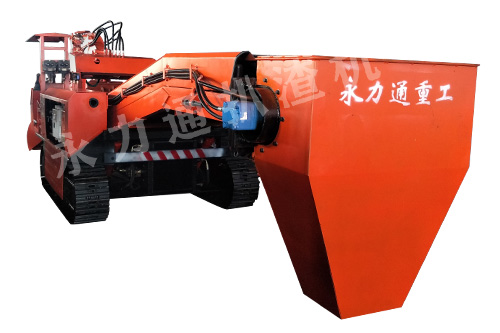 120履帶防爆扒渣機(jī)，漏斗接渣耙渣機(jī)
